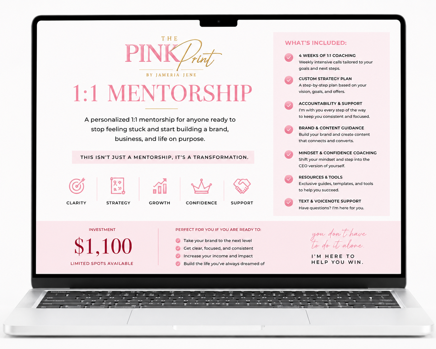 💗 1:1 Mentorship